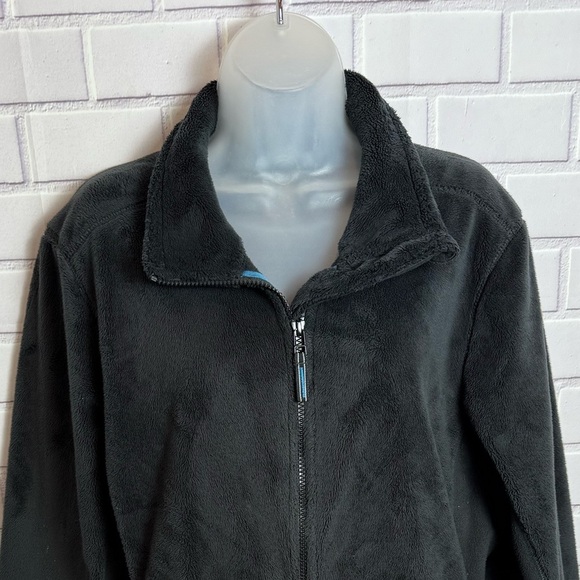 L.L. BEAN Cozy black Teddy Jacket with Plush Texture and Relaxed Fit/size L - Picture 8 of 12